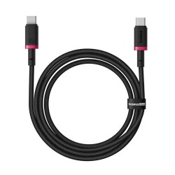 Baseus Data Cable Dura Series for MacBook Type-C Fast Charge PD 100W 480Mbps, 2m Red/Black Baseus Data Cable Dura Series for MacBook Type-C Fast Charge PD 100W 480Mbps, 2m Red/Black
