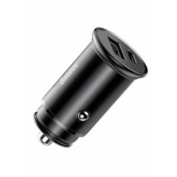 Baseus Φορτιστής Αυτοκινήτου 30W USB-A & USB-C Μαύρο