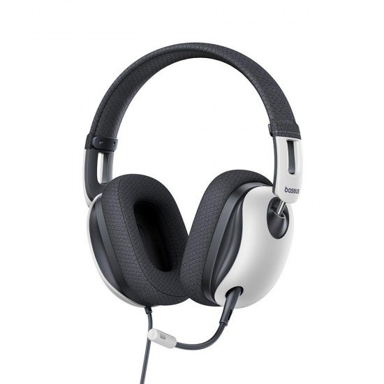 Baseus GoPlay 1 Max Over Ear Gaming Headset με σύνδεση 3.5mm Λευκό