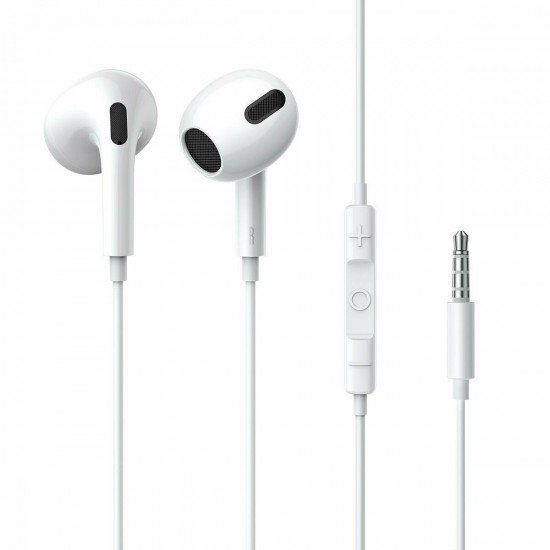 Baseus H17 Earbuds Handsfree με Βύσμα 3.5mm Λευκό
