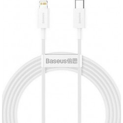 Baseus καλώδιο USB Type-C σε Lightning 2m Λευκό