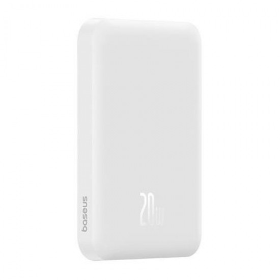 Baseus Powerbank Magnetic Mini 5000mAh USB-C 20W Λευκό Baseus Powerbank Magnetic Mini 5000mAh USB-C 20W Λευκό
