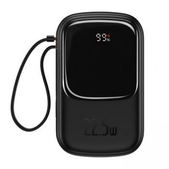 Baseus Power Bank 20000mAh Qpow Pro USB + Type C - PD 22,5W with Type C cable black Baseus Power Bank 20000mAh Qpow Pro USB + Type C - PD 22,5W with Type C cable black