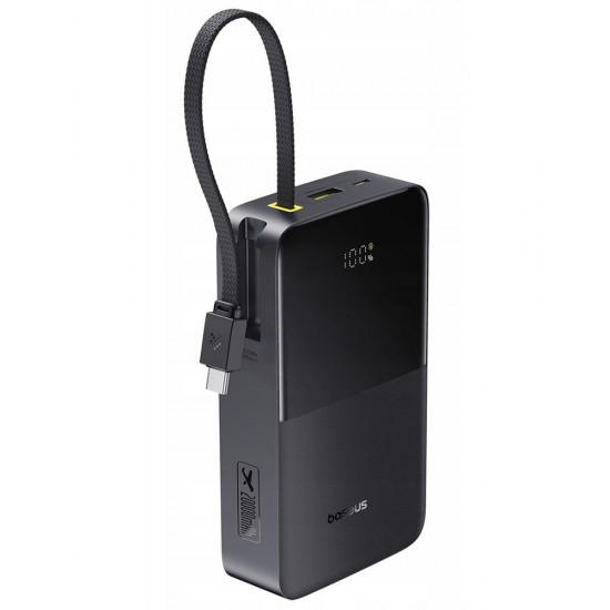 Baseus Power Bank EnerFill Bipow2 Pro Built-in USB-C Cable 20000mAh 22.5W Digital Display Cosmic Black
Baseus Power Bank EnerFill Bipow2 Pro Built-in USB-C Cable 20000mAh 22.5W Digital Display Cosmic Black