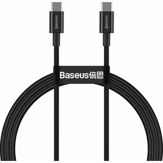 Baseus Superior USB 2.0 Cable USB-C male - USB-C male Μαύρο 1m