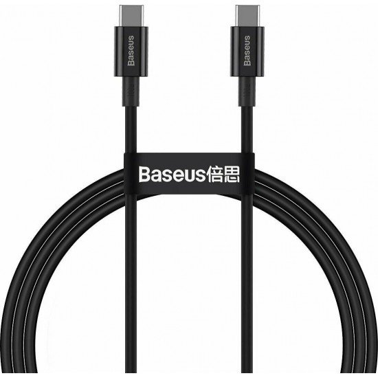 Baseus Superior USB 2.0 Cable USB-C male - USB-C male Μαύρο 1m