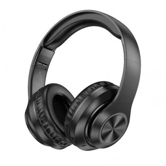 Borofone Ασύρματα / Ενσύρματα Over Ear Ακουστικά με 6 ώρες Λειτουργίας Μαύρα Borofone Ασύρματα / Ενσύρματα Over Ear Ακουστικά με 6 ώρες Λειτουργίας Μαύρα