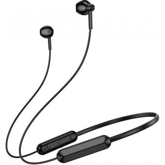 Borofone BE70 In-ear Bluetooth Handsfree Ακουστικά με Αντοχή στον Ιδρώτα Μαύρα
