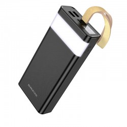 Borofone BJ18 Power Bank Coolmy 20000mAh 2xUSB-A with Lamp Black
