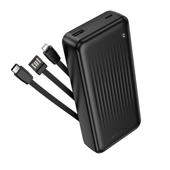 Borofone BJ79A Power Bank 20000mAh με USB-A και USB-C Μαύρο
