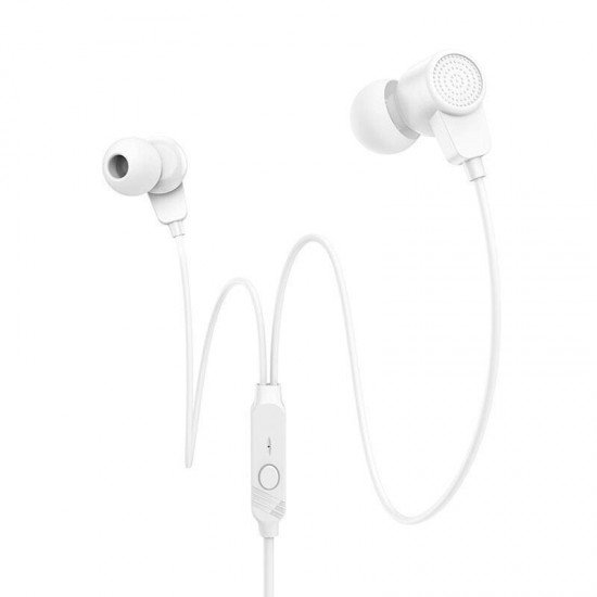 Borofone BM64 In-ear Handsfree με Βύσμα 3.5mm Λευκό