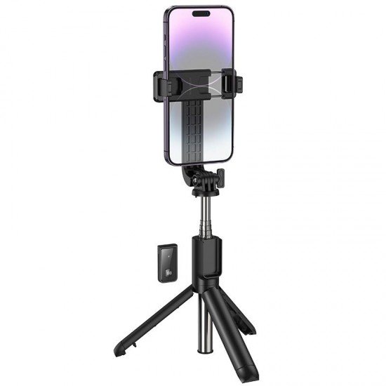 Borofone BY11 Happy Bluetooth Selfie Stick-Τρίποδο Κινητού με Τηλεχειριστήριο Μαύρο Borofone BY11 Happy Bluetooth Selfie Stick-Τρίποδο Κινητού με Τηλεχειριστήριο Μαύρο