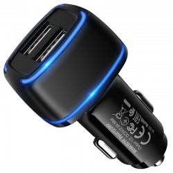 Borofone Car charger BZ14 Max - 2xUSB - 2,4A black