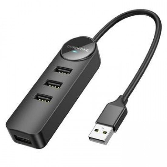 Borofone DH5 ERUDITE USB 2.0 Hub 4 Θυρών με σύνδεση USB-A Borofone DH5 ERUDITE USB 2.0 Hub 4 Θυρών με σύνδεση USB-A