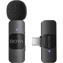 BOYA BY-V10 Wireless Lavalier Microphone for Android Mini Lapel USB-C connection

