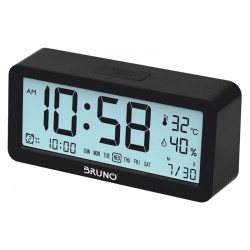 Bruno Θερμόμετρo & Υγρασιόμετρo Επιτραπέζιο για Χρήση σε Εσωτερικό Χώρο