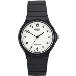 Casio Ρολόι Μπαταρίας με Μαύρο Καουτσούκ Λουράκι Casio Ρολόι Μπαταρίας με Μαύρο Καουτσούκ Λουράκι