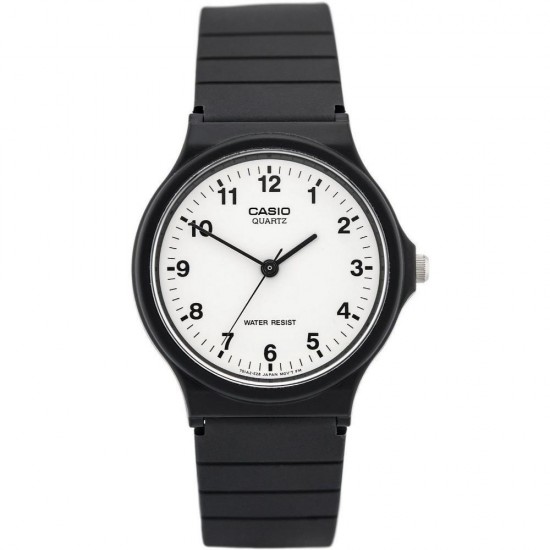 Casio Ρολόι Μπαταρίας με Μαύρο Καουτσούκ Λουράκι