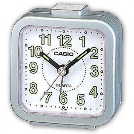 Casio TQ-141-8EF Επιτραπέζιο Ξυπνητήρι Ασημί