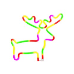 Forever Light Διακοσμητικό Φωτιστικό Φιγούρα Neon Μπαταρίας Πολύχρωμο
