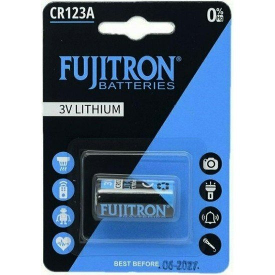 Fujitron Μπαταρία Λιθίου CR123A 3V 1τμχ Fujitron Μπαταρία Λιθίου CR123A 3V 1τμχ