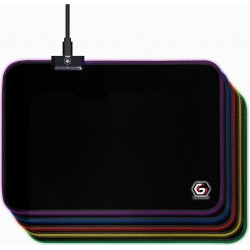 Gembird Gaming Mouse Pad Medium 350mm με RGB Φωτισμό Μαύρο