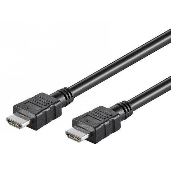 Goobay HDMI 1.4 Cable HDMI male - HDMI male 0.5m Μαύρο Goobay HDMI 1.4 Cable HDMI male - HDMI male 0.5m Μαύρο