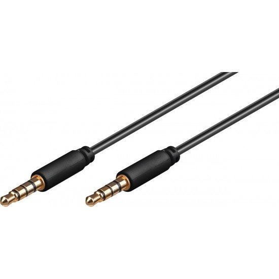 GOOBAY καλώδιο ήχου 3.5mm male-3.5mm male 3m Μαύρο GOOBAY καλώδιο ήχου 3.5mm male-3.5mm male 3m Μαύρο