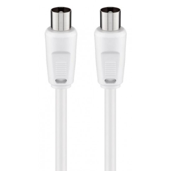 GOOBAY καλώδιο κεραίας αρσενικό 68149, <70dB, CCS, 5m, λευκό
