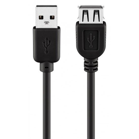 GOOBAY καλώδιο USB 2.0 σε USB (F) 68905 copper 5m μαύρο
