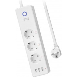 Gosund P1 Πολύπριζο Ασφαλείας 3 Θέσεων με Διακόπτη και 3 USB Λευκό Gosund P1 Πολύπριζο Ασφαλείας 3 Θέσεων με Διακόπτη και 3 USB Λευκό