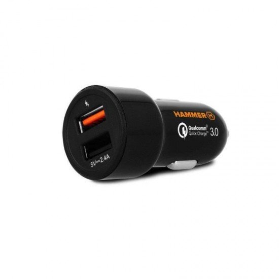 Hammer Φορτιστής Αυτοκινήτου 2xUSB Συνολικής Έντασης 3A Hammer Φορτιστής Αυτοκινήτου 2xUSB Συνολικής Έντασης 3A