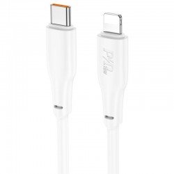 Hoco USB-C to Lightning Cable 20W Λευκό 2m Hoco USB-C to Lightning Cable 20W Λευκό 2m