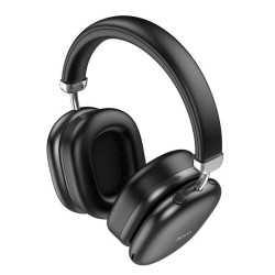 Hoco W35 Max Auspicious Ασύρματα/Ενσύρματα Over Ear Ακουστικά ANC Μαύρα
