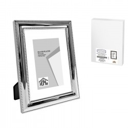 Homie Κορνίζα Επάργυρη με Διπλό Κέντημα 10x15cm
