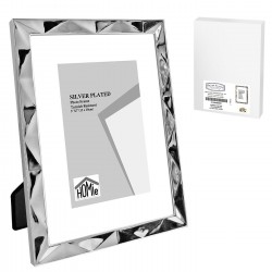 Homie Κορνίζα επάργυρη πολύγωνο σχέδιο 13x18cm Homie Κορνίζα επάργυρη πολύγωνο σχέδιο 13x18cm