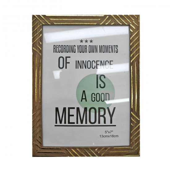 Homie Κορνίζα Πλαστική Τύπου Ξύλο Σκούρο 13x18cm
