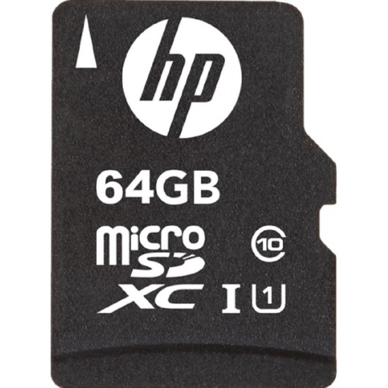 HP Κάρτα Μνήμης MicroSD 64GB Class 10 U1 με Αντάπτορα SDHC / SDXC