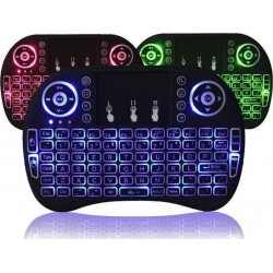 i8 Backlit Ασύρματο Πληκτρολόγιο με Touchpad Αγγλικό US
