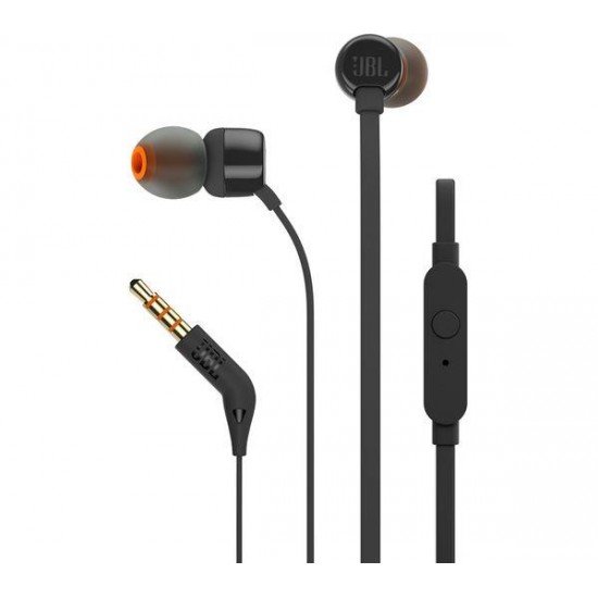 JBL T-110  In-Ear Handsfree με Βύσμα 3.5mm Black