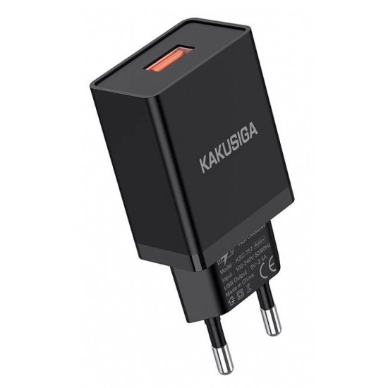 KAKUSIGA φορτιστής τοίχου KSC-930, USB, 2.4A, μαύρος
KAKUSIGA φορτιστής τοίχου KSC-930, USB, 2.4A, μαύρος