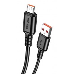 KAKUSIGA καλώδιο micro USB σε USB KSC-982, 3A, 480Mbps, 1m, μαύρο
