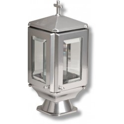 Καντήλι Μνημείου Από Αλουμίνιο Σε Απόχρωση Χρώμιο Βαμμένο