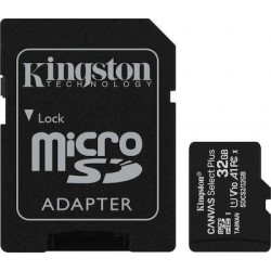 Kingston Κάρτα Μνήμης 32GB Canvas Select Plus microSDHC U1 V10 A1 100MB/s With Adapter
