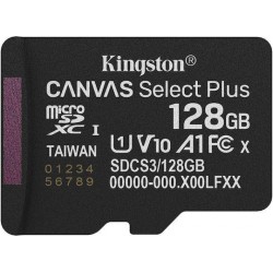 Kingston microSD 128GB Canvas Select+ G3 150MB/s