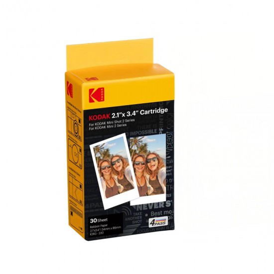 Kodak 30 Photo Cartridge for Mini Shot Combo Printers and Cameras C210/C210R (5.3x8.6cm)
