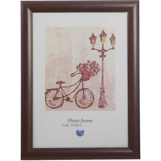 Κορνίζα Πλαστική 13χ18 BP-3 Καφέ