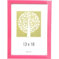 Κορνίζα Πλαστική 13χ18 Ρόζ