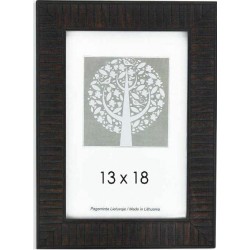 Κορνίζα Ξύλινη 13χ18 Σκούρο Καφέ