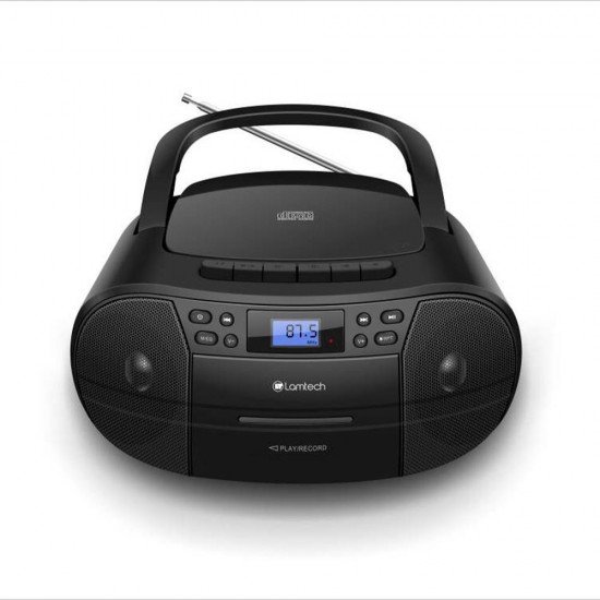 Lamtech Φορητό Ηχοσύστημα με Bluetooth / Ραδιόφωνο / USB / CD / Κασετόφωνο σε Μαύρο Χρώμα Lamtech Φορητό Ηχοσύστημα με Bluetooth / Ραδιόφωνο / USB / CD / Κασετόφωνο σε Μαύρο Χρώμα